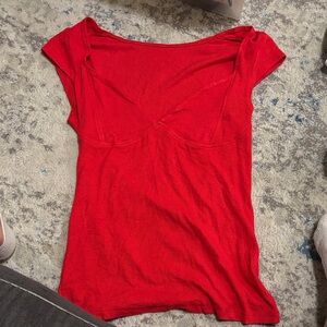 Elegant Red Women's Top